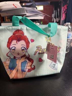 MINISO Disney Fantasy Princess Power Series Bento Bag Belle Lunch Tote